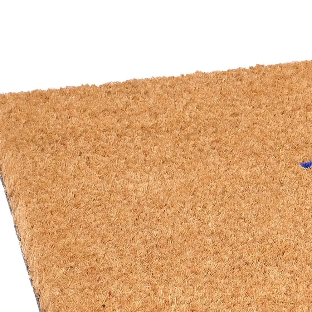 24" X 36" Natural Red White and Blue Coir Texas Outdoor Door Mat - NOBLE HOME INTERIORS