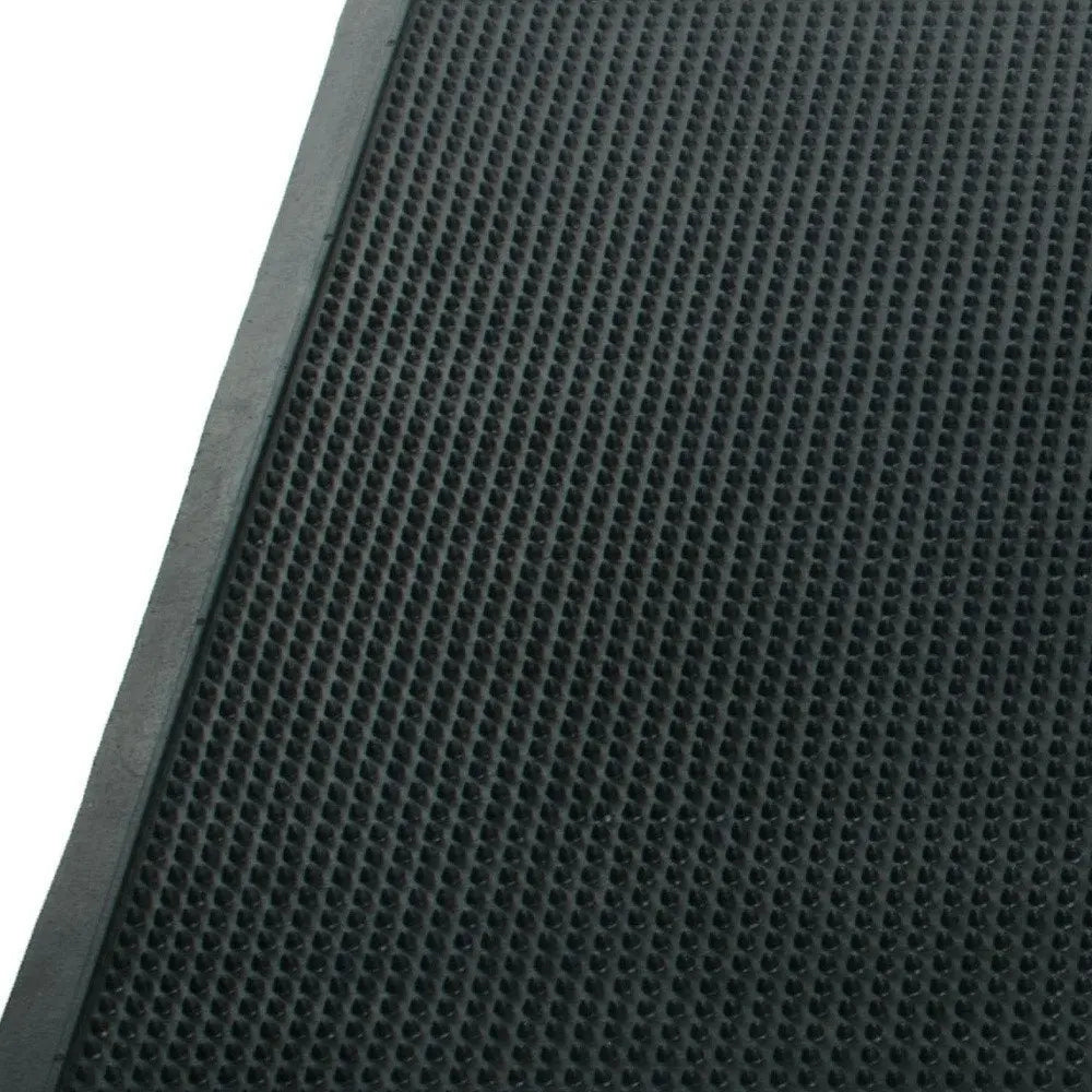24" X 40" Black Rubber Outdoor Door Mat - NOBLE HOME INTERIORS