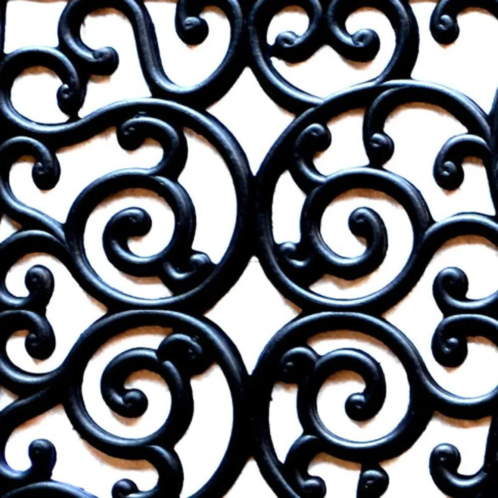 24" X 48" Black Rubber Outdoor Door Mat - NOBLE HOME INTERIORS