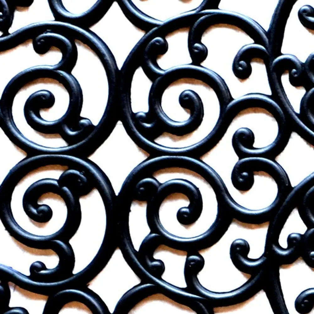 24" X 48" Black Rubber Outdoor Door Mat - NOBLE HOME INTERIORS