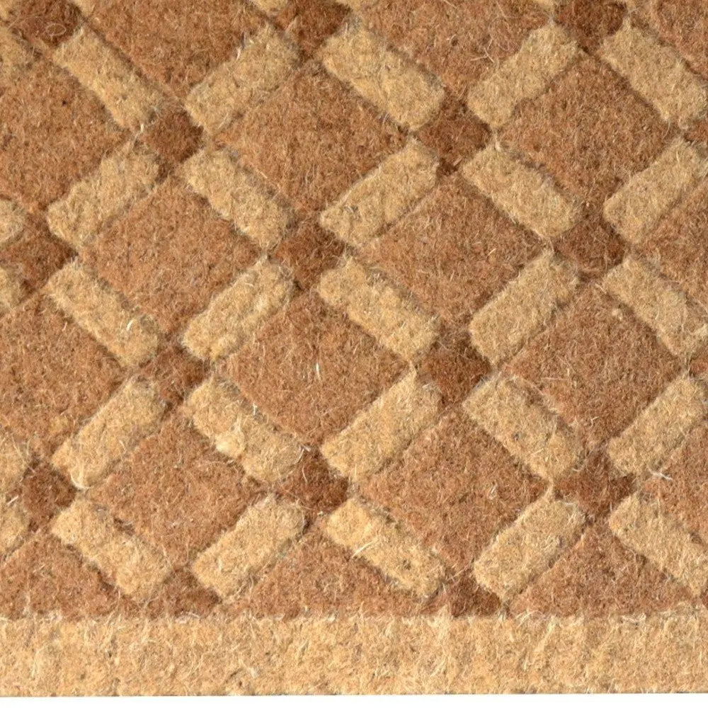 24" X 48" Brown Coir Outdoor Door Mat - NOBLE HOME INTERIORS
