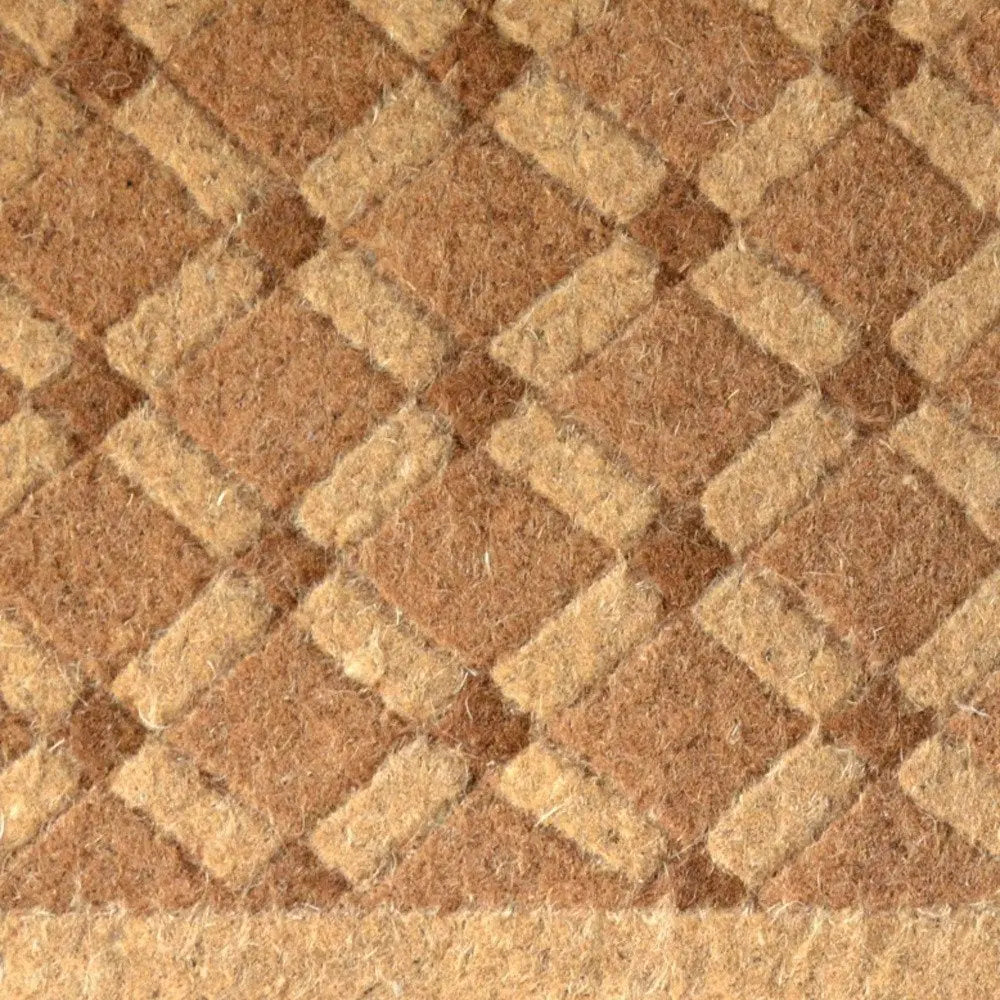 24" X 48" Brown Coir Outdoor Door Mat - NOBLE HOME INTERIORS