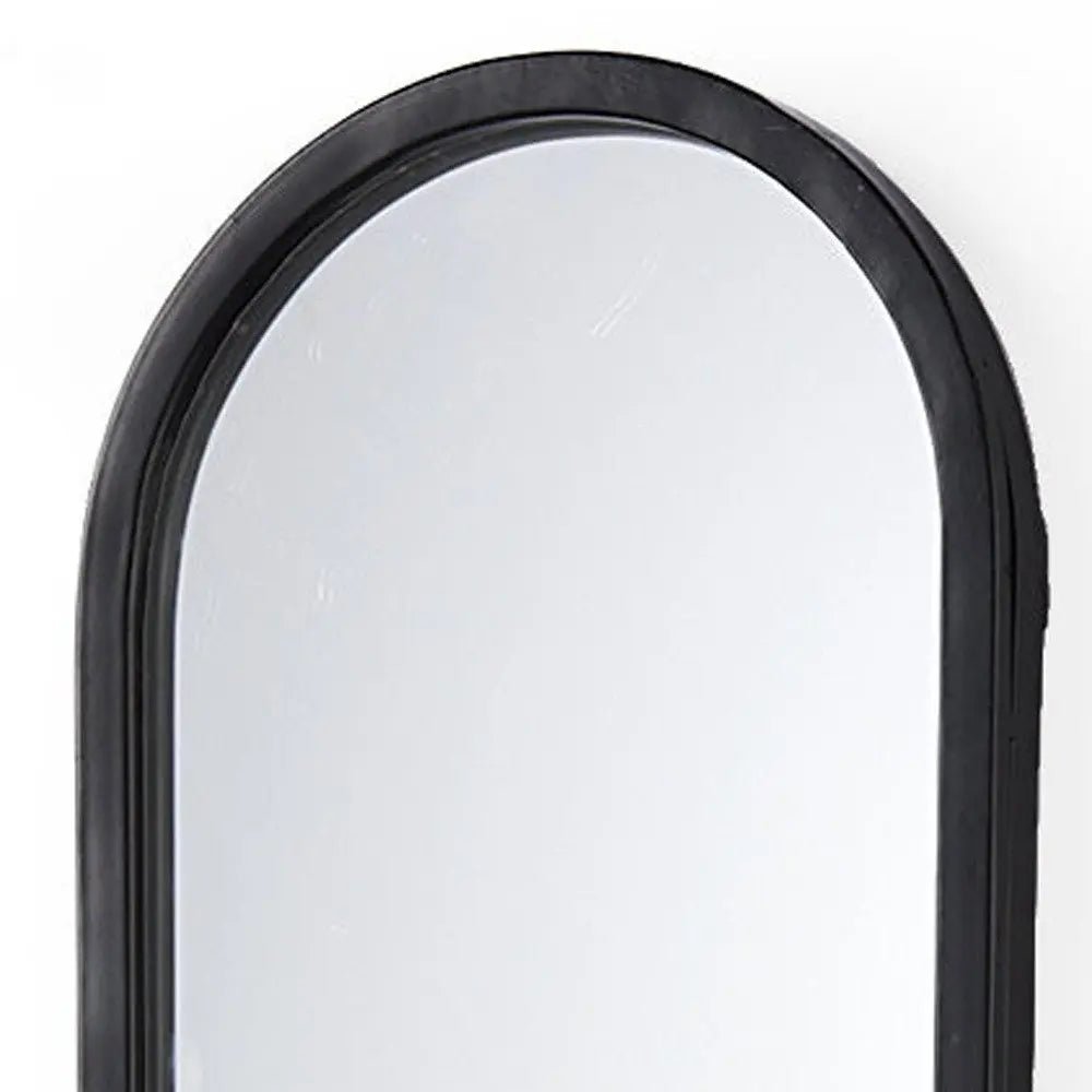 25" Black Mirrored Metal Wall Sconce Candle Holder HomeRoots