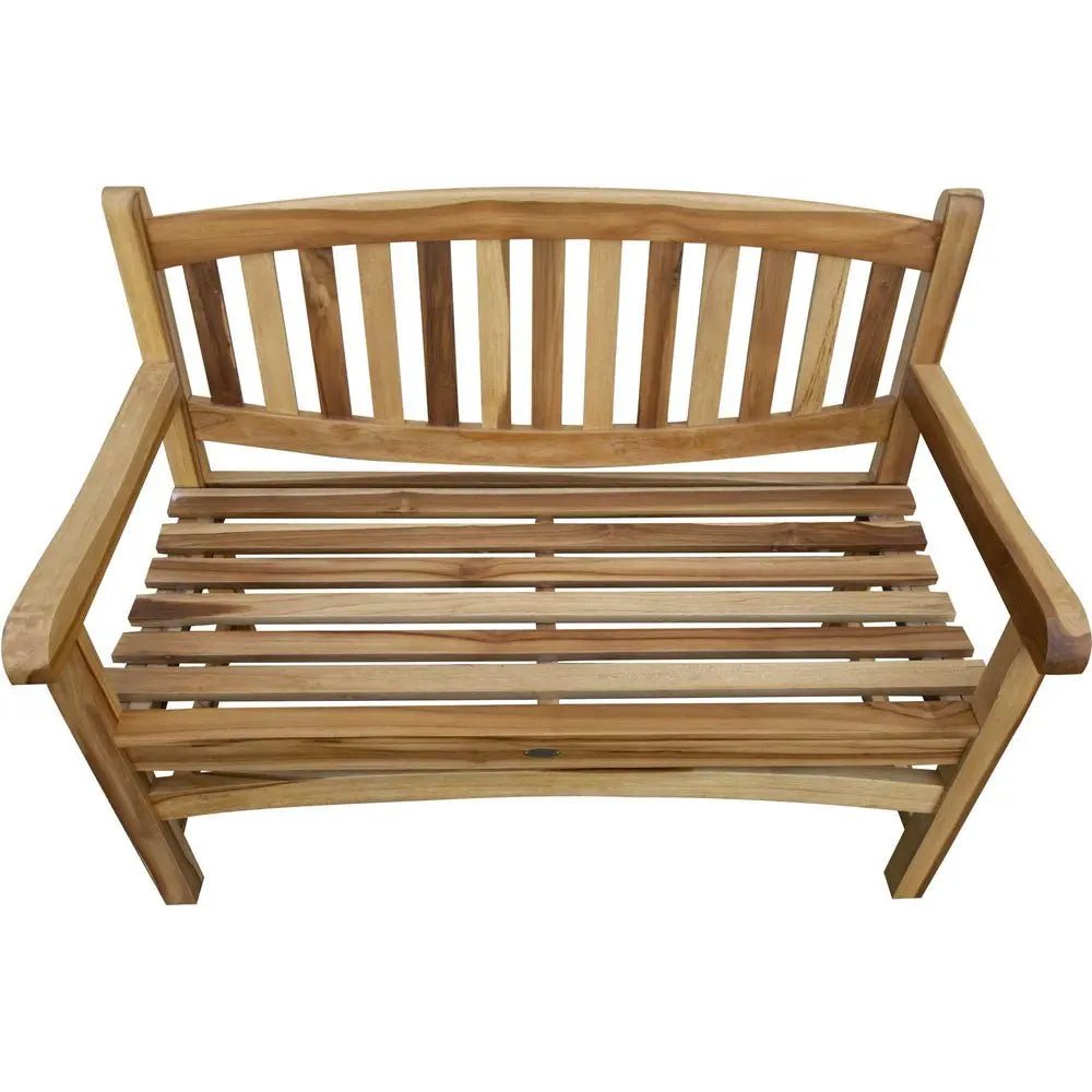 26" Natural Teak Solid Wood Garden Bench - NOBLE HOME INTERIORS