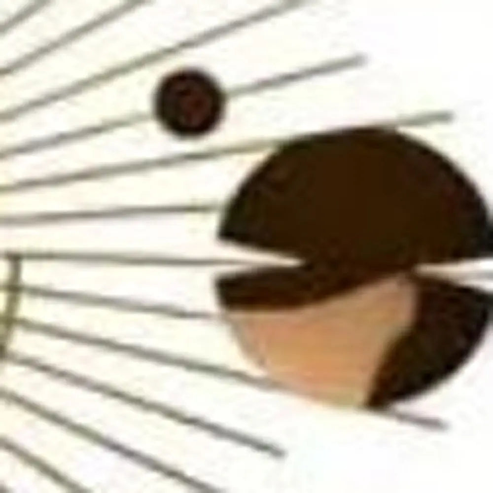 27" Gold Copper And Silver Metal Silent Analog Sunburst Wall Clock - NOBLE HOME INTERIORS