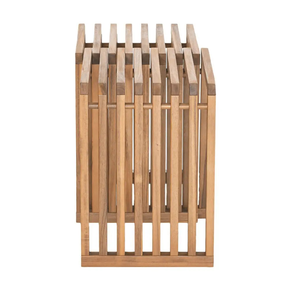 27" Natural Solid Wood Extendable Indoor Outdoor Bench - NOBLE HOME INTERIORS