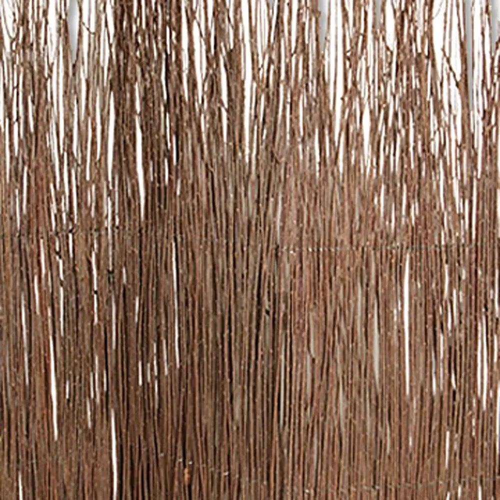 63" X 84" Brown Willow Adirondack  Screen HomeRoots