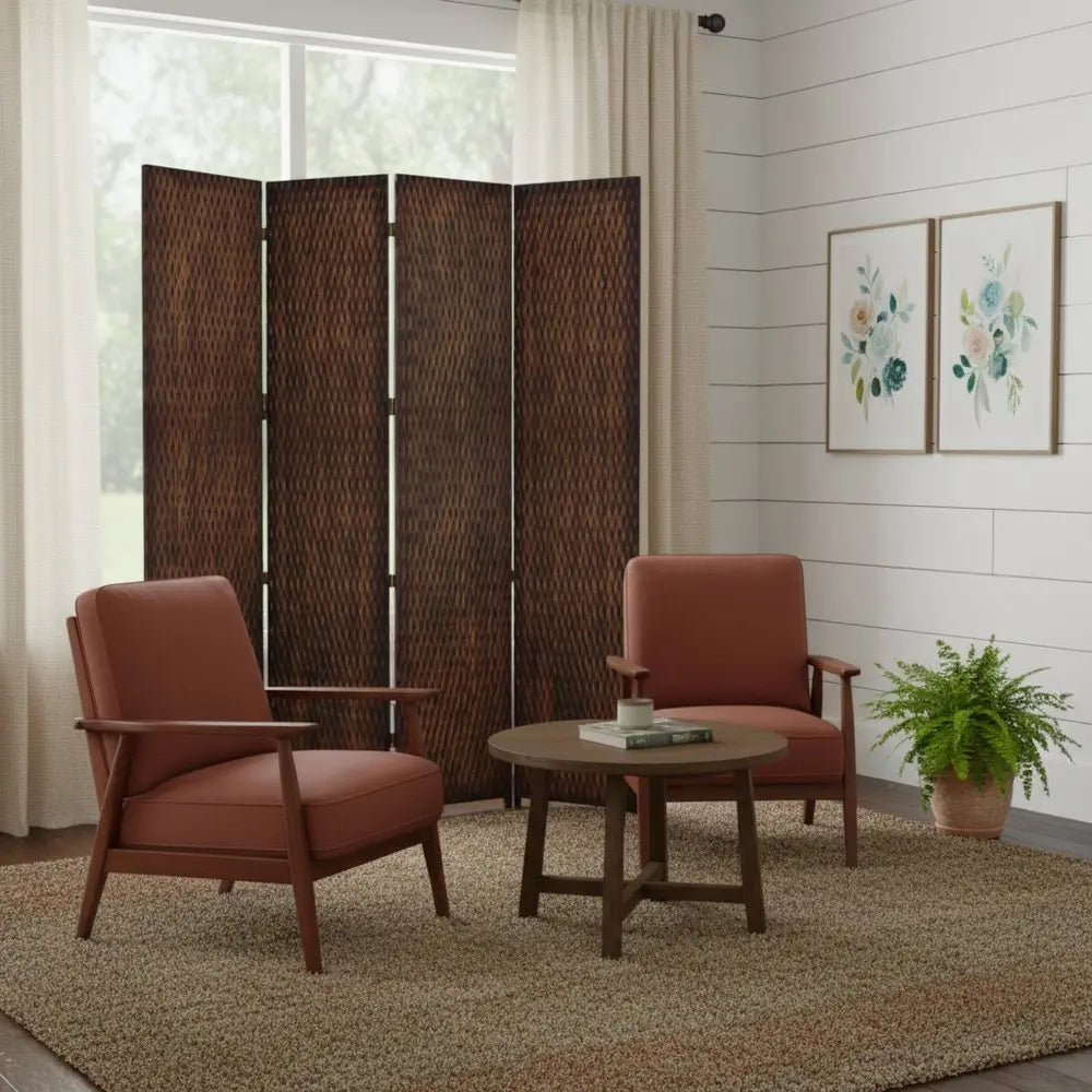 84" X 84" Silver Wood  Screen HomeRoots