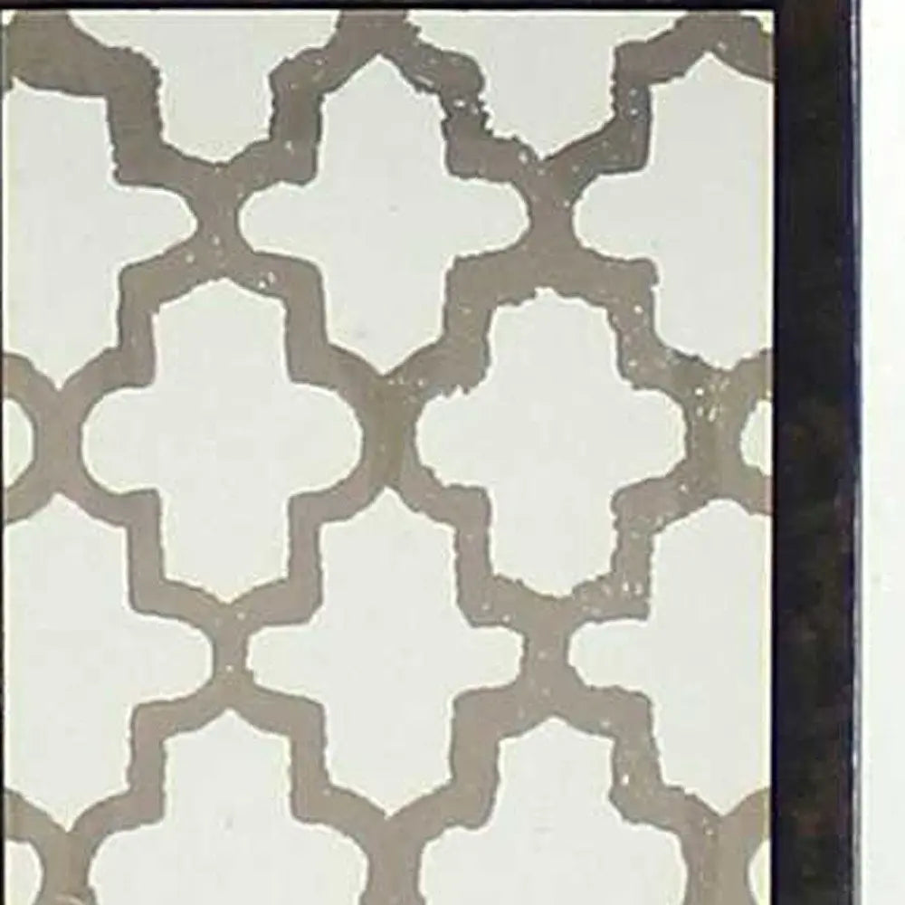 30" Distressed Bronze Metal Bedside Lamp With Beige Shade HomeRoots