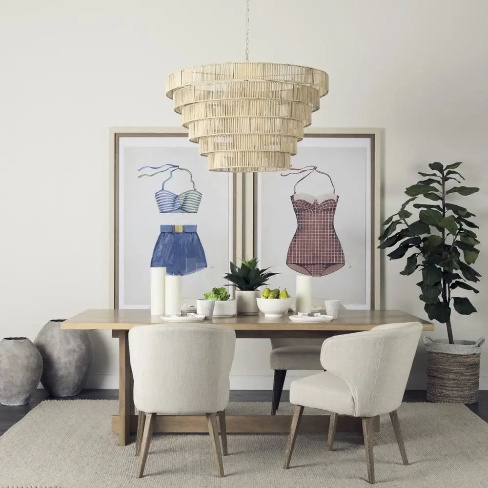 28" Tan Cylinder Ceramic Floor Vase - NOBLE HOME INTERIORS