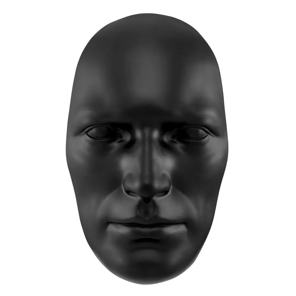 28" X 17" Black Face Resin Oval Hanging Dimensional Sculpture - NOBLE HOME INTERIORS