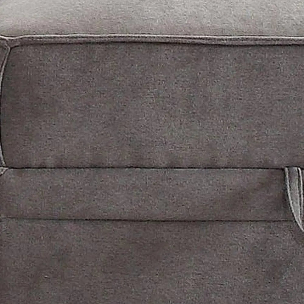 30" Gray Velvet Storage HomeRoots