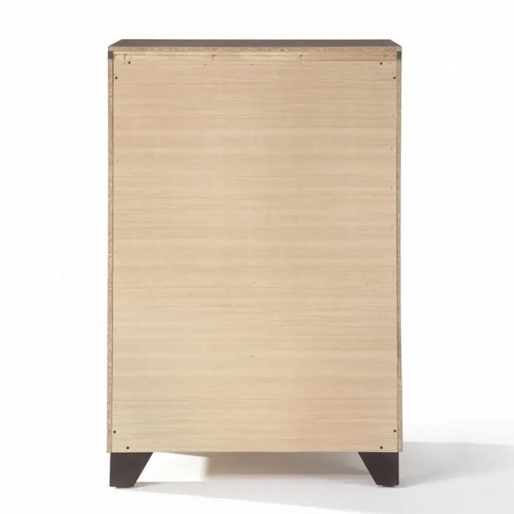 31" Espresso Solid Wood Five Drawer Dresser HomeRoots