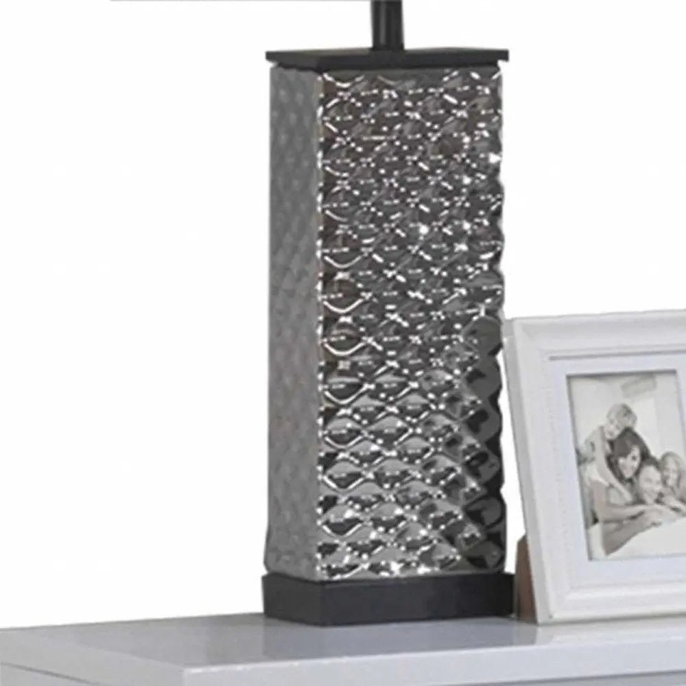 23" White Two Drawers Mirrored Nightstand HomeRoots