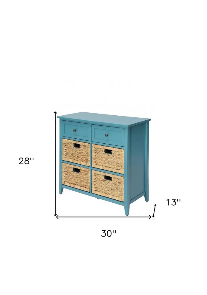 Pop Of Color Teal Accent Chest With Storage HomeRoots