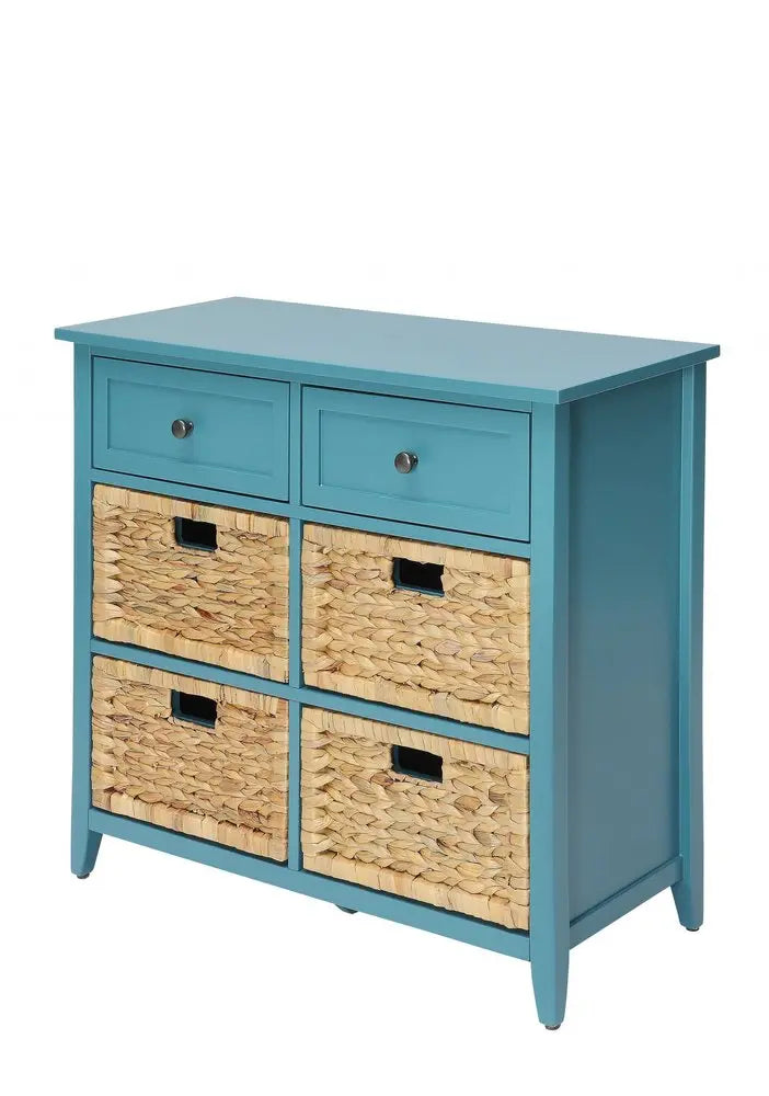 Pop Of Color Teal Accent Chest With Storage HomeRoots