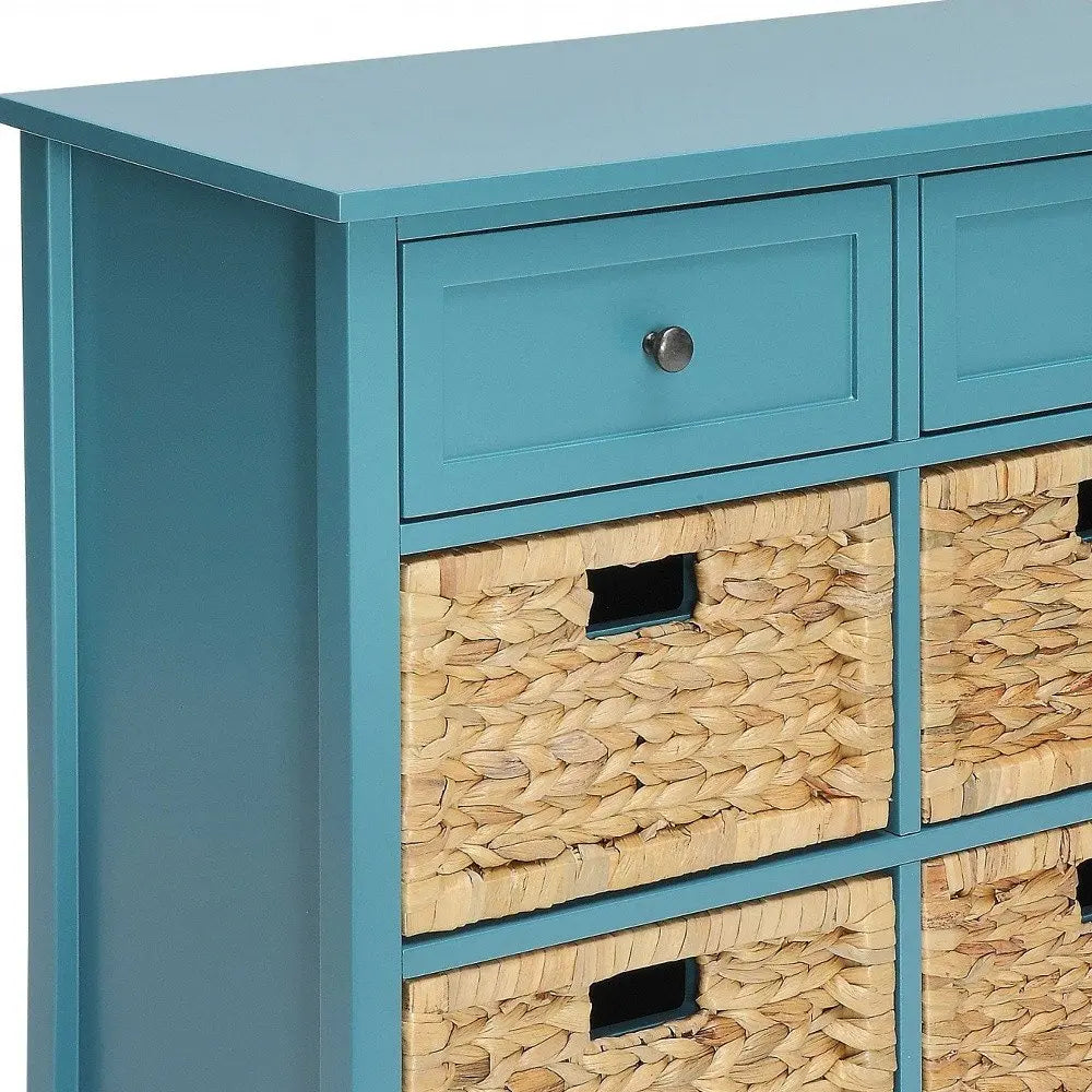 Pop Of Color Teal Accent Chest With Storage HomeRoots
