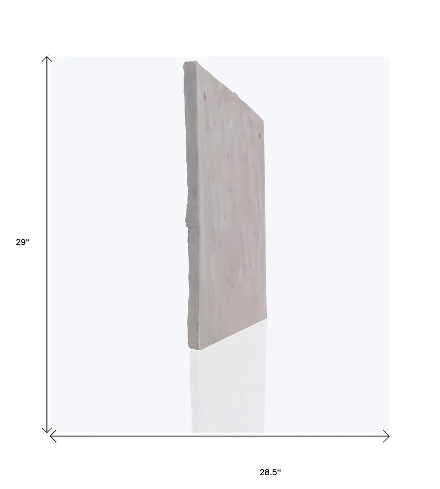 29" X 5" Gray Resin Wall Decor - NOBLE HOME INTERIORS