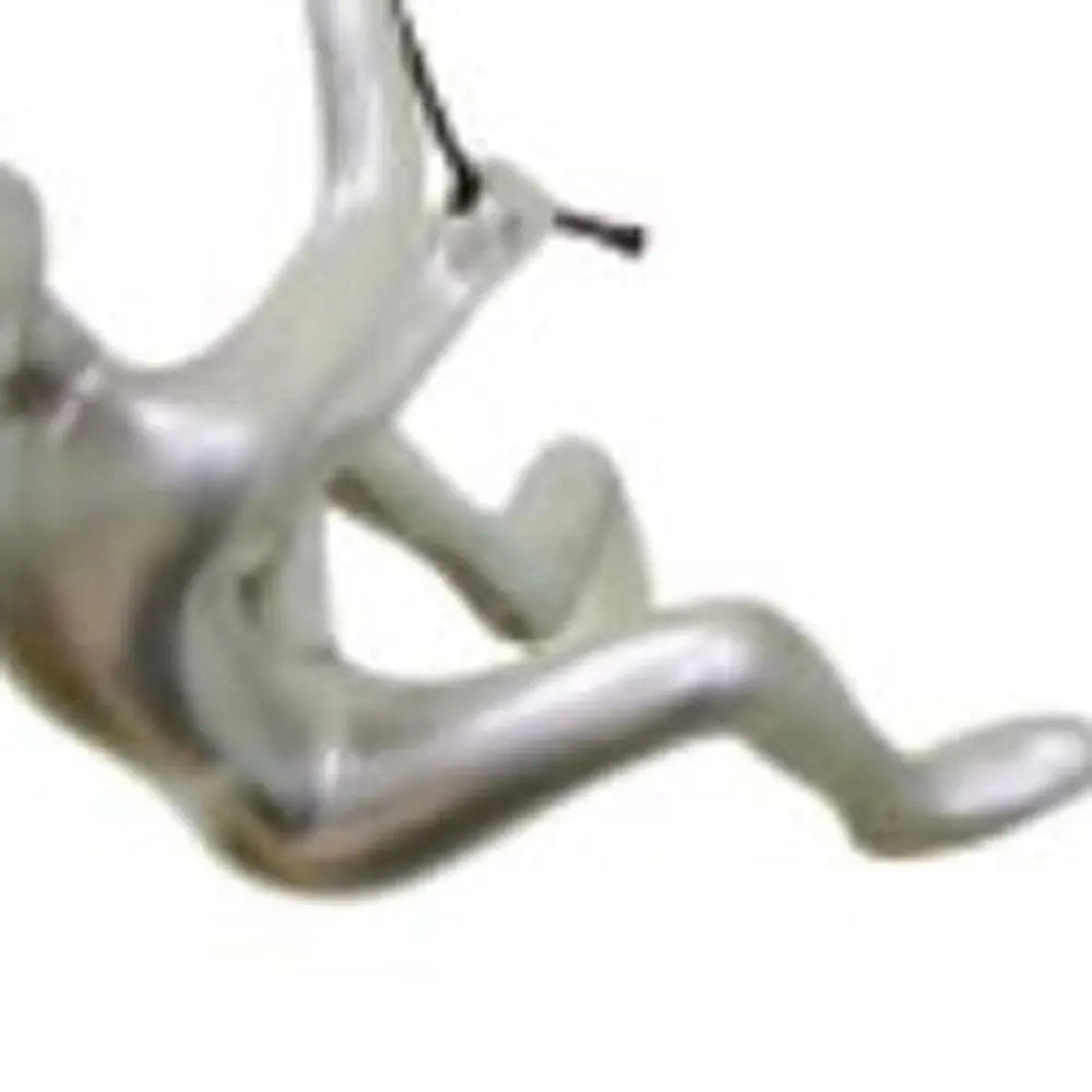 6" X 4" Silver Resin Climbing Man Hanging Dimensional Sculpture HomeRoots