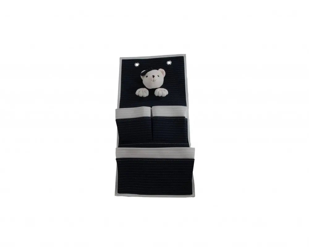 3 Pocket Storage Teddy Bear Wall Hanger - NOBLE HOME INTERIORS
