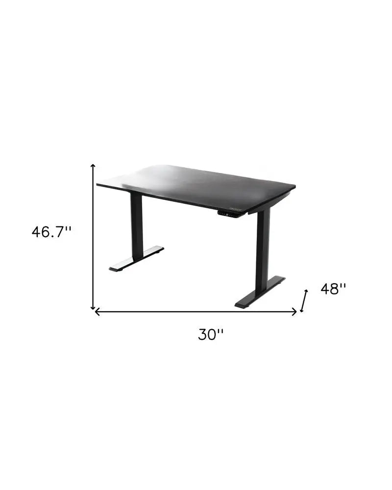 30" Adjustable Black Stainless Steel Standing Desk - NOBLE HOME INTERIORS