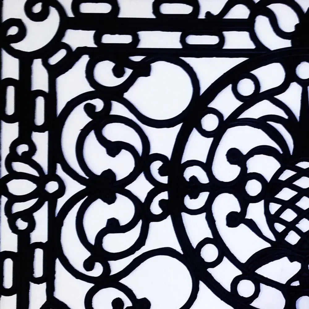 30" X 48" Black Rubber Pineapple Outdoor Door Mat - NOBLE HOME INTERIORS