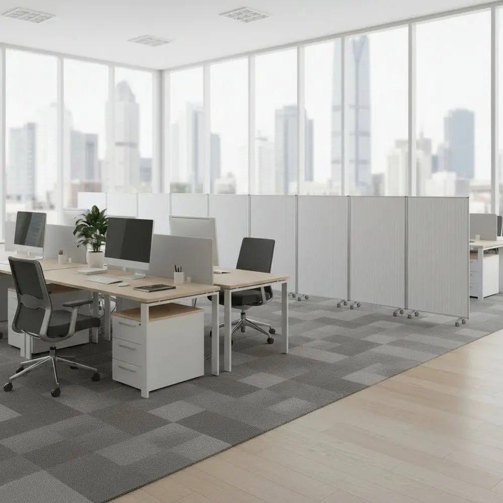 318" X 1" X 71" Green, Metal, 9 Panel, Screen - NOBLE HOME INTERIORS