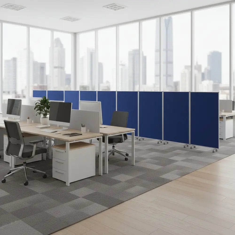 318" X 1" X 71" Green, Metal, 9 Panel, Screen - NOBLE HOME INTERIORS