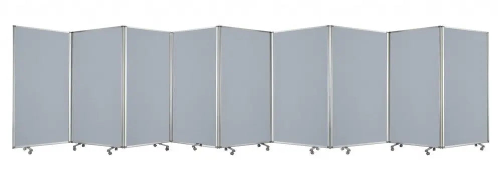 318" X 1" X 71" Green, Metal, 9 Panel, Screen - NOBLE HOME INTERIORS