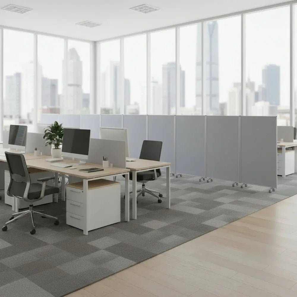 318" X 1" X 71" Green, Metal, 9 Panel, Screen - NOBLE HOME INTERIORS