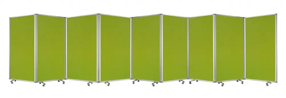 318" X 1" X 71" Green, Metal, 9 Panel, Screen - NOBLE HOME INTERIORS