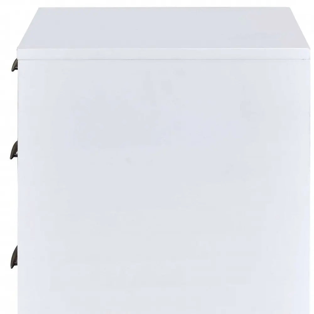 21" Brown Three Drawers Nightstand HomeRoots