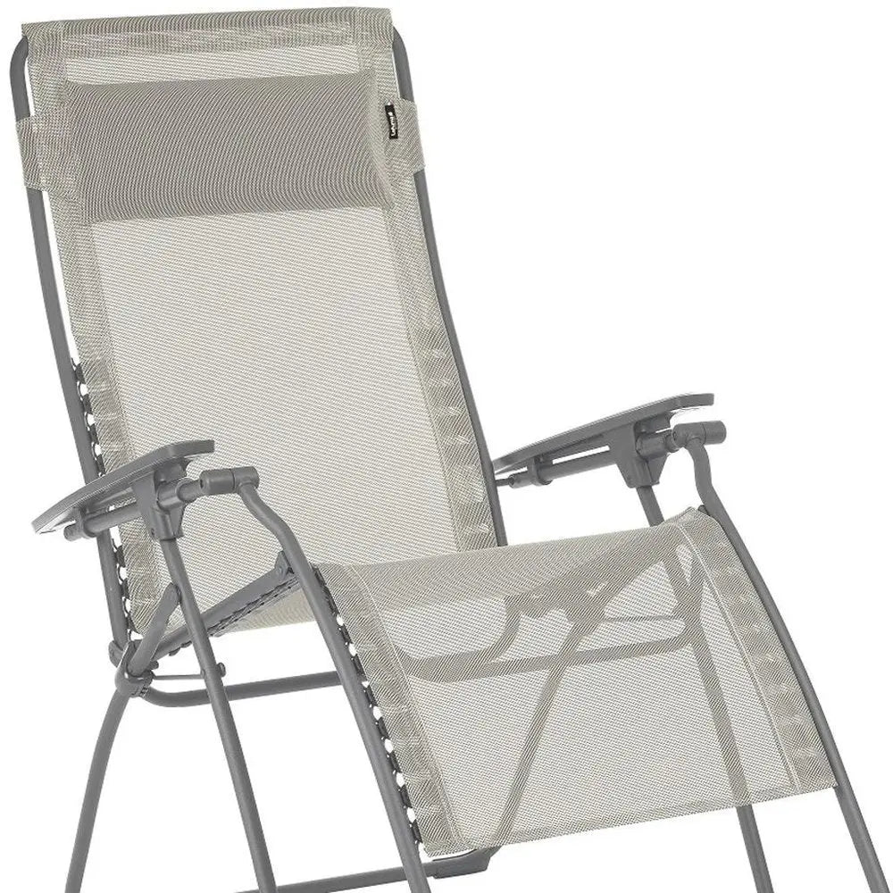 30" Graphite Metal Outdoor Zero Gravity Chair HomeRoots