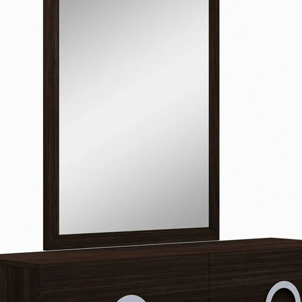 31" Refined Grey High Gloss Dresser HomeRoots