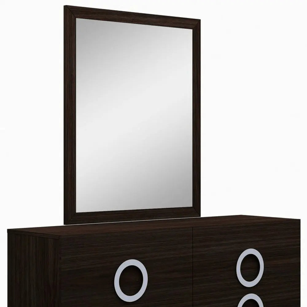 31" Refined Grey High Gloss Dresser HomeRoots