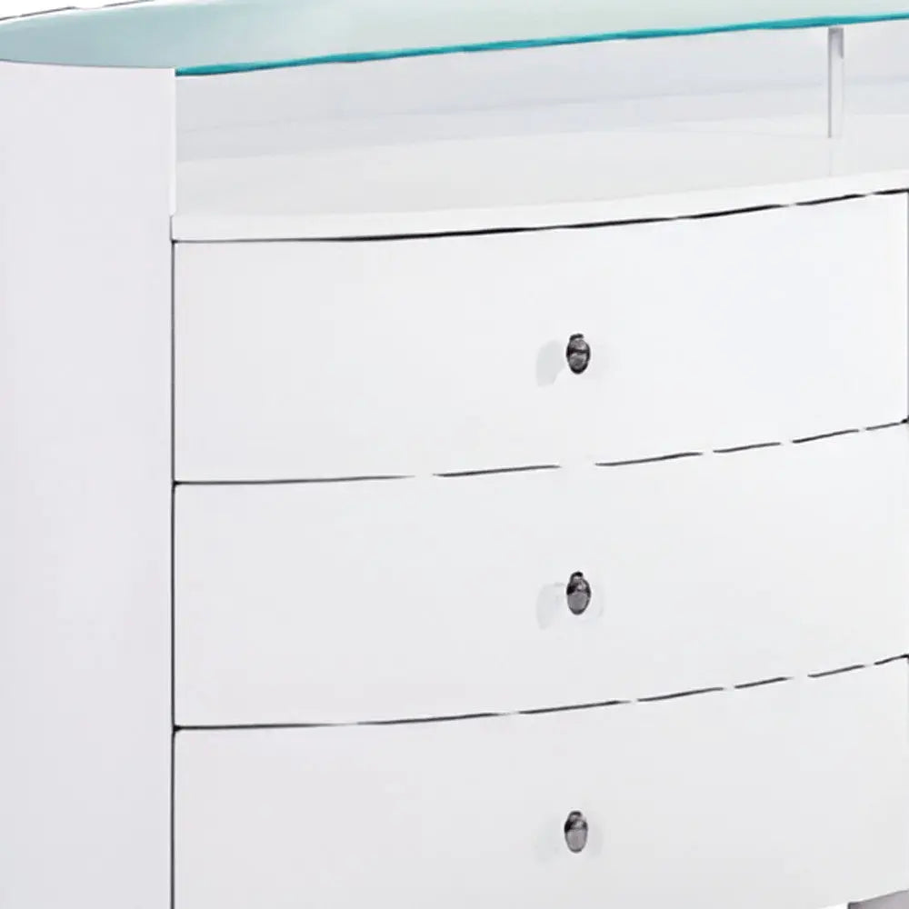 63" White Wood Six Drawer Double Dresser HomeRoots