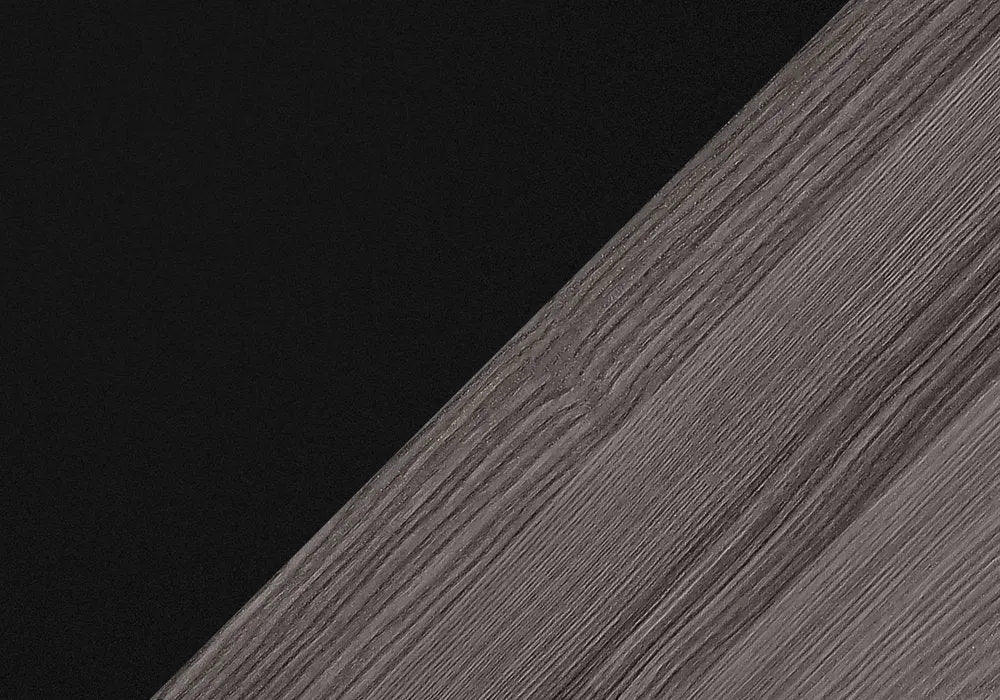 24" Black Wood Nightstand HomeRoots