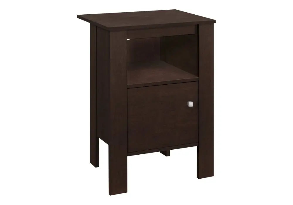 24" Espresso Wood Nightstand HomeRoots