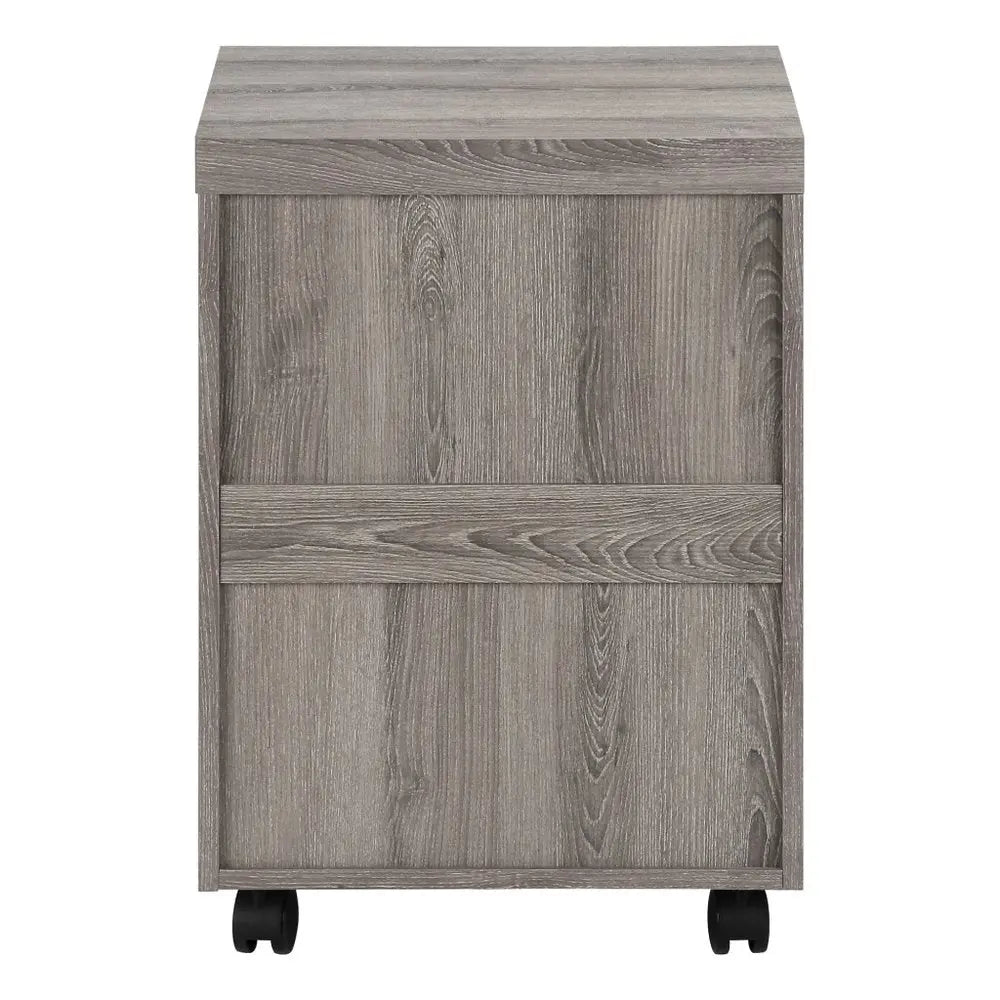 25" White And Gray Particle Board and Wood Filing Cabinet With Drawers HomeRoots