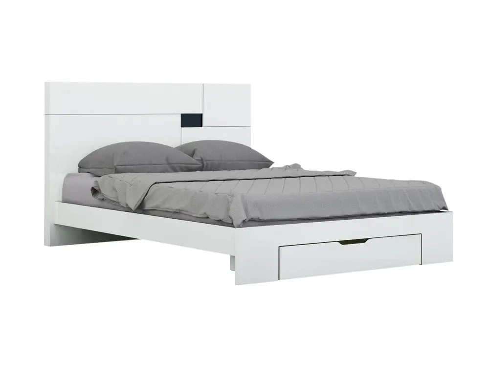 Four Piece White Solid Wood Bedroom Set With Mirror HomeRoots