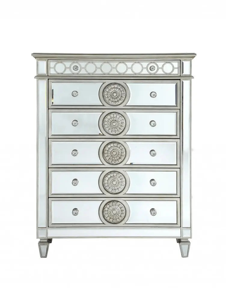 20" Gray Solid Wood Six Drawer Double Dresser HomeRoots