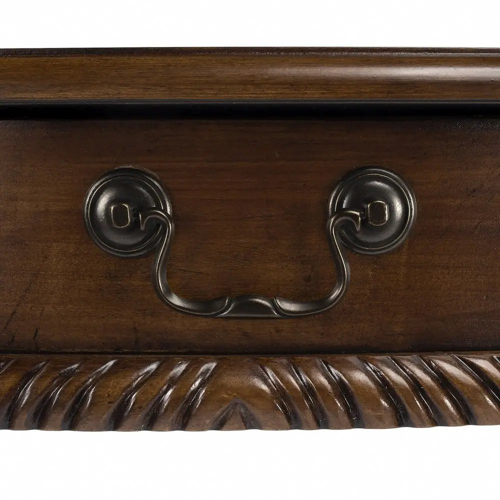 35" Brown Solid Wood Writing Desk - NOBLE HOME INTERIORS