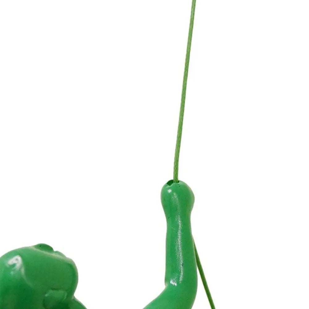 6" X 3" Green Resin Climbing Man Hanging Dimensional Sculpture HomeRoots