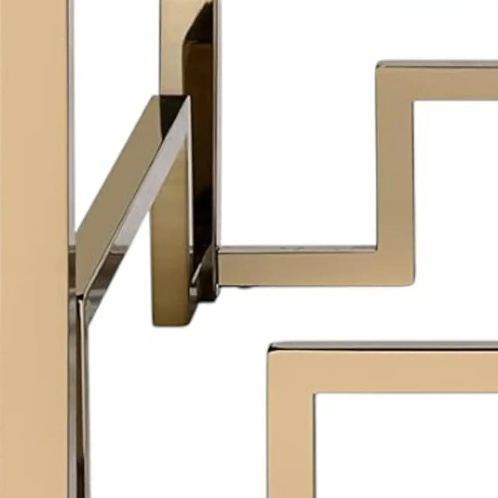 36" Champagne Polyester Tufted Cocktail Ottoman - NOVA - HOME - FURNITURE