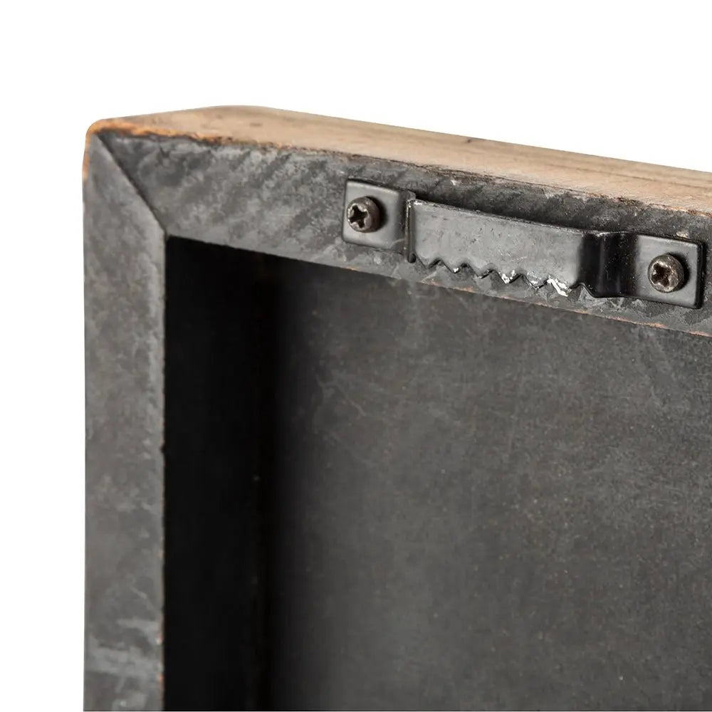 36" X 2" Brown Mango Wood Square Hanging Tapestry - NOBLE HOME INTERIORS