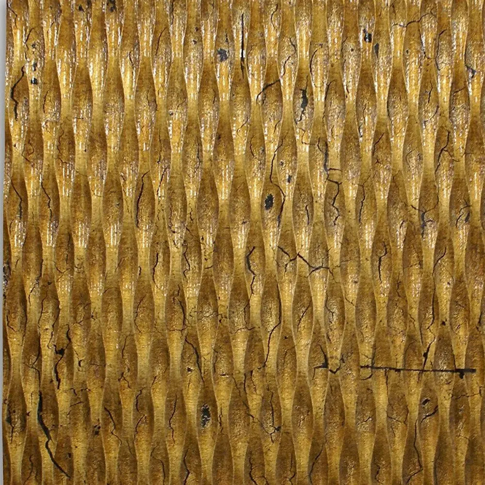 36" X 36" X 1" Raw Wood Look Silver Finish Square Wall Art - NOBLE HOME INTERIORS