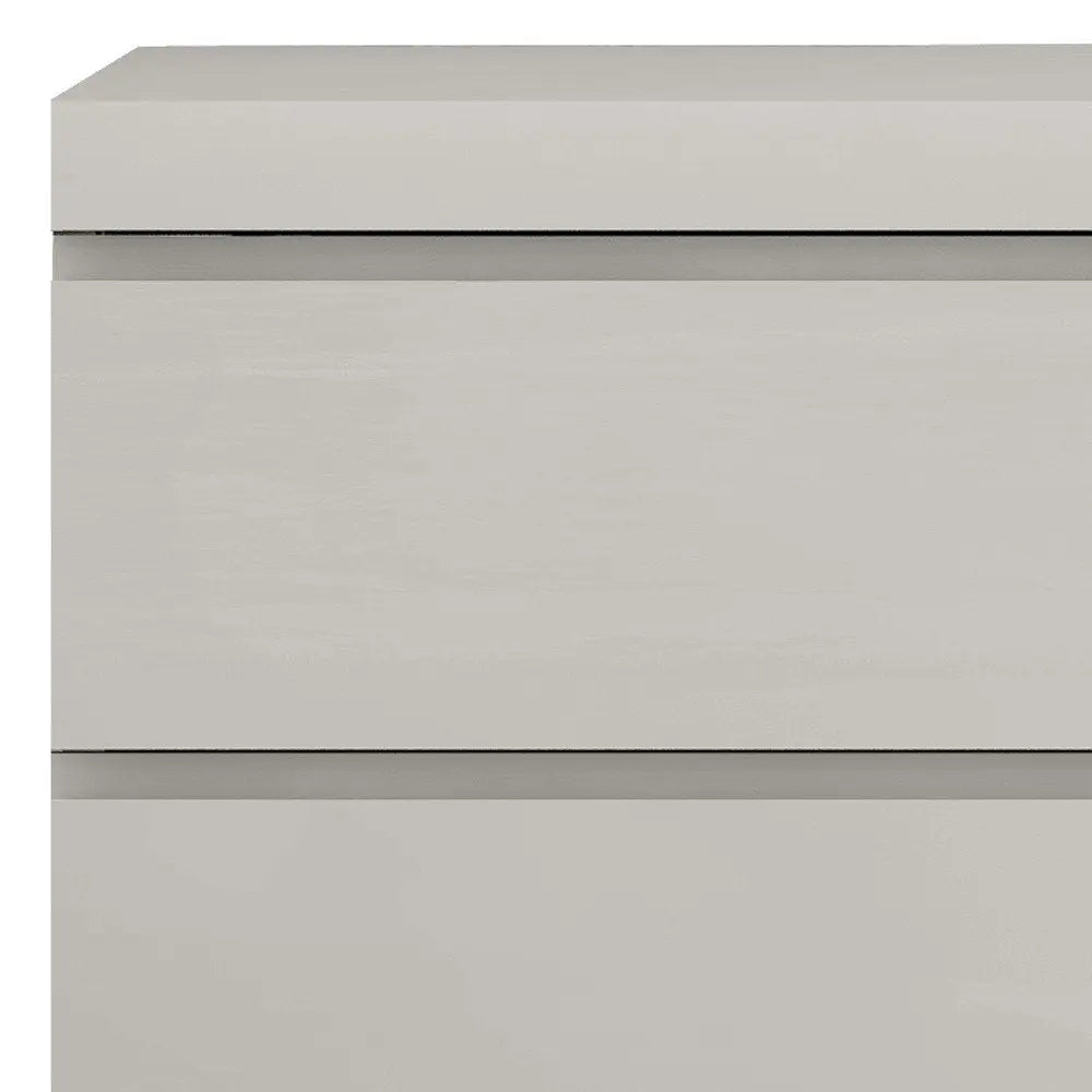 Modern Gray Woodgrain Finish 2 Drawer Nightstand HomeRoots