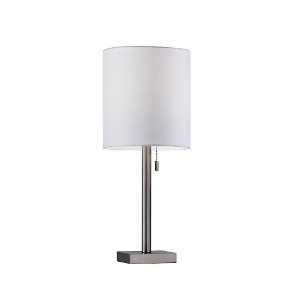 Brushed Steel Metal Table Lamp