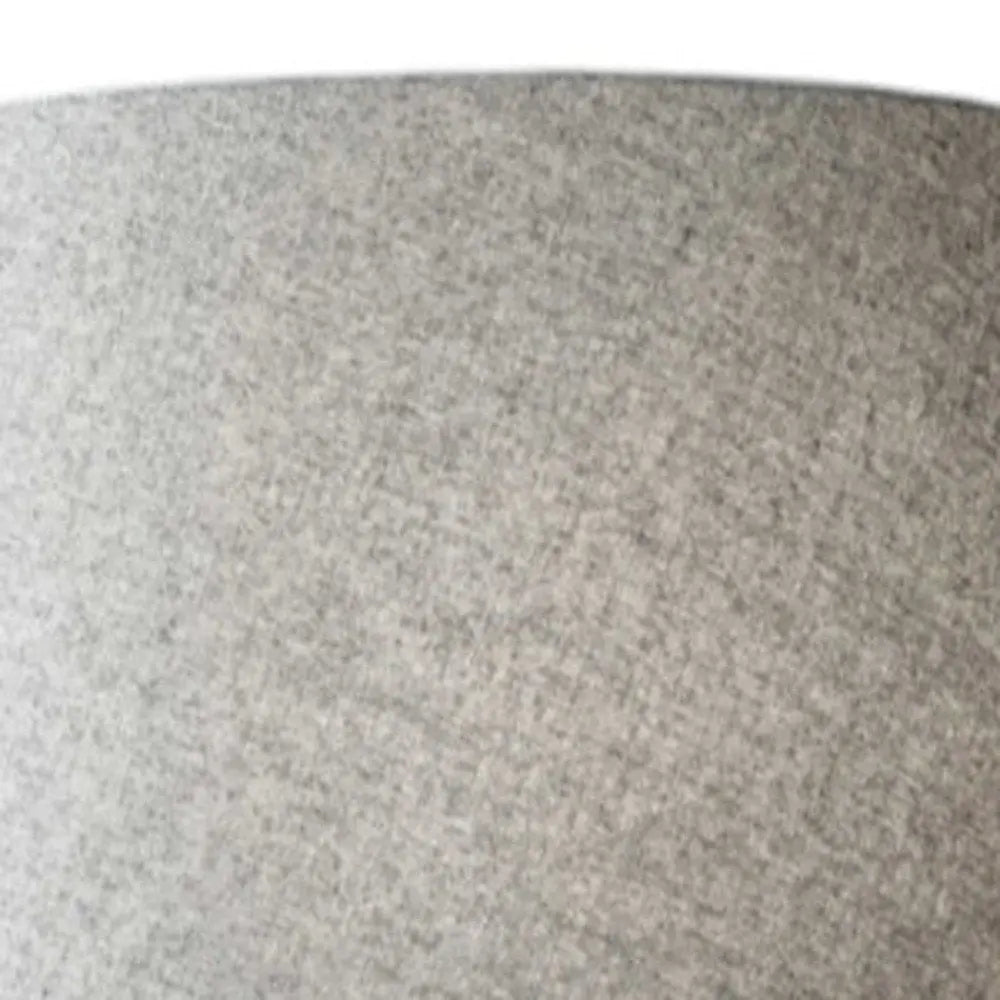 59" Natural Solid Wood Tripod Floor Lamp With Gray Fabric Empire Shade HomeRoots