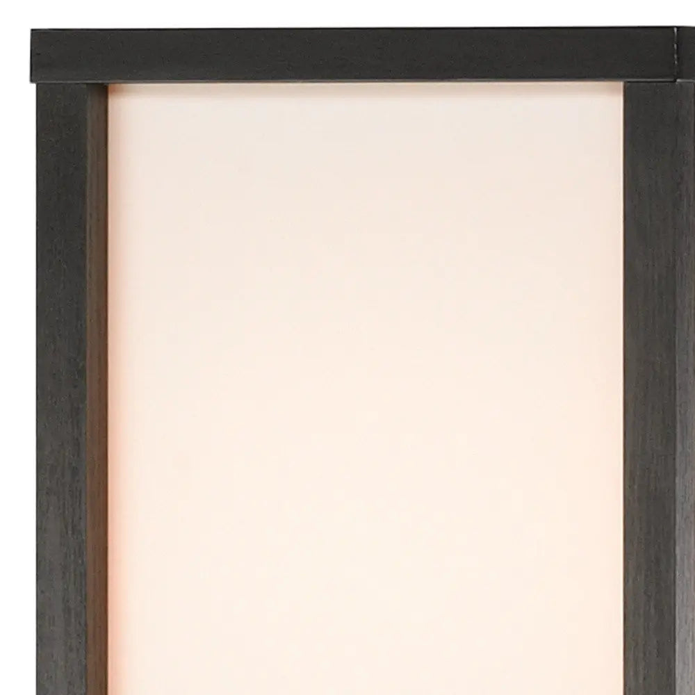 72" Black And Off White Column Floor Lamp With Off White Fabric Rectangular Shade HomeRoots